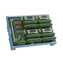 Bornier ADAM pour carte d'acquisition de données, 4-Axis 100-pin SCSI DIN-rail motion wiring board