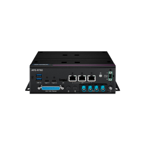 AFE-R760-Q8A1 PC fanless IA avec un processeur Intel Core Ultra 5 ou 7, CPU/GPU et NPU 32 TOPS rail DIN ou fixation murale