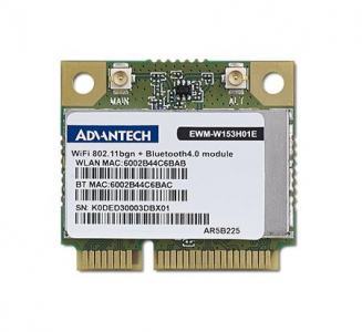 EWM-W153H01E Carte d'extension sans fil, Advantech 802.11bgn 1T1R BT4.0, Atheros WB225