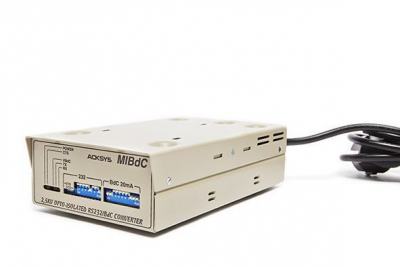 MIBDC-115 Convertisseur RS232 <-> boucle de courant active ou passive, alim AC, format boîtier 115V incluse