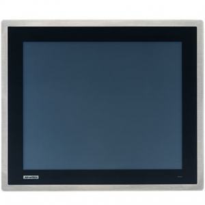 Ecran 17" façade avant inox IP66 tactile résistif VGA+DP -20 ~ 60 °C