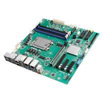 Carte mère micro ATX compatible Intel Core 12th gen. avec 8 x USB 3.2, PCIe 16x Gen 5,  2 x PCIe, 2 x LAN, 2 x DP, HDMI, eDP