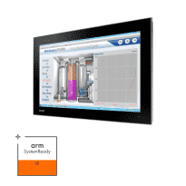 Panel PC 21.5" prêt à l'emploi avec fonction Kiosque (Web et prise en main) sous Yocto 3.3 avec 2 x LAN et 2 x USB