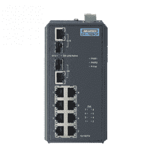 EKI-7629CP-AE Switch Rail DIN industriel 8 ports POE + 2 Combo Gigabits non managé