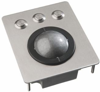 TSX50F2 Trackball industrielle / Trackball - montage en panneau - Boule technologie laser de 50mm - Boutons IP65 - 100 x 116 x 40 mm - IP65