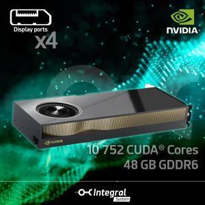 SKY-QUAD-A6000E48B Carte graphique NVIDIA Quadro RTX A56000E PCIe 48GB DSFH