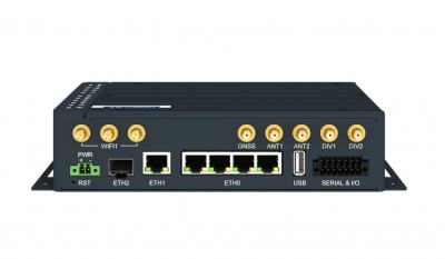 ICR-4453 Routeur 5G industriel avec 5 ports Ethernet, Série, CAN, 2 x SIM + 1 x eSIM