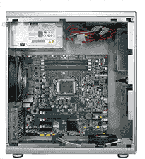 HPC-5000-30ZXE Petit châssis tour industriel, avec alimentation ATX 300W