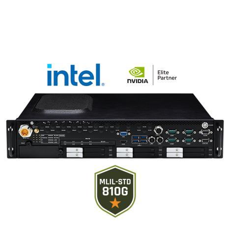 PC modulaire rackable pour l'IA embarquée MIL-STD-810G Intel Core (Series 2)