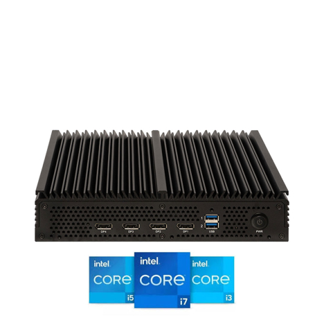 PC fanless pour le milieu marin Intel Core 13eme gen. DNVGL-CG-0339, IEC 60945 et IACS E10