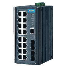 Switch ethernet 16 ports 10/100Mbps + 4 SFP, Administrable -40~75℃