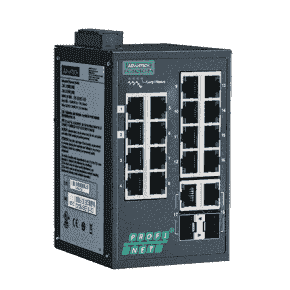 ETHERNET DEVICE, 16FE+2G Ind. Switch with PROFINET, W/T.