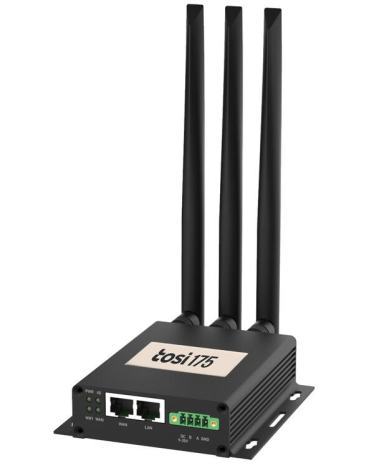 Routeur 4G TOSI, 2 x LAN, WiFi, 4G, Rail DIN (10 VPN simultanés)