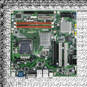 Carte mère industrielle, C2D LGA775 mATX FSB1066 VGA/ GbE/10COM w/o LVDS