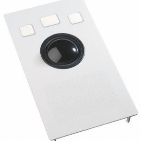 Trackball industrielle montage en panneau 50mm de diamètre Trackball et touches à membrane Etanchéité: IP65