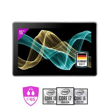 Panel PC 15,6" 16:9 Intel Core I3,I5 ou I7 de 10eme GEN, IP65 VESA et encastrable