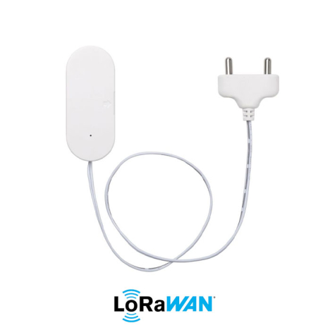 Capteur de fuite d'eau LoRaWAN avec sonde filaire