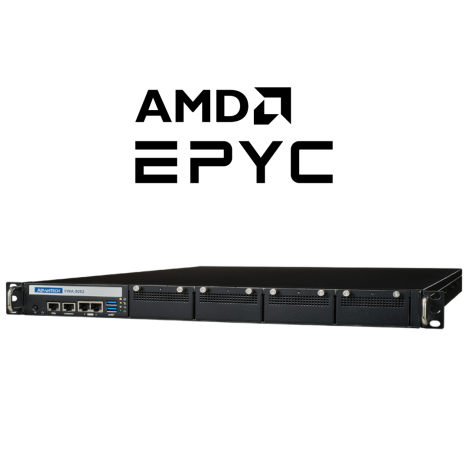 Appliance réseau 1U personnalisable avec AMD EPYC 8004 NFV, SD-WAN , x2 LAN gigabits, x2 USB, x1 VGA, TPM2.0