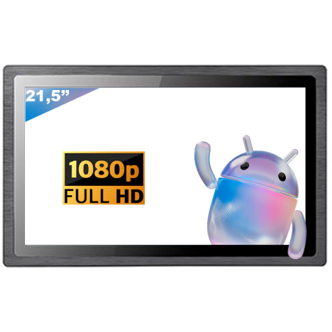 Panel PC 21,5" IP65 Android ARM 16:9 grand format bluetooth, WiFi et ethernet