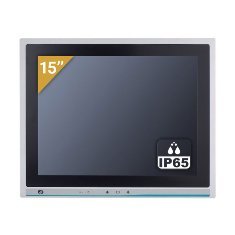 Panel PC 15" triple affichage IP65 compatible processeur Intel Pentium, Celeron et Intel Core I3, I5, I7 de 12eme,13eme et 14eme gen.