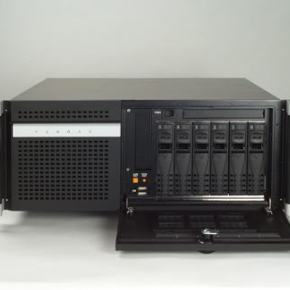 Châssis 4U pour PC rack 19'', avec baie de 6 SAS/SATA sans bus passif et sans alimentation