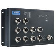EN50155 Unmanaged Ethernet Switch with 10xGE (2bypass), 72-110 VDC