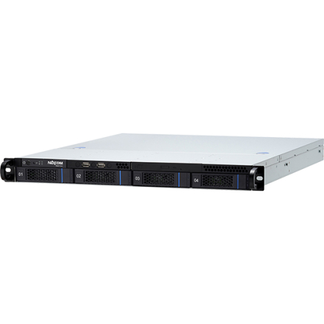 Station de travail NVR 1U rackable équipé d'un processeur Intel Core 12eme ou 13eme génération RAID 0,1,5 et 10