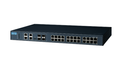 Unmanaged switch 24GE+4G combo ports with wide temperature range