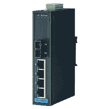 Switch industriel, 4Tx + 1 MM Unmanaged Ethernet Switch w/ ST