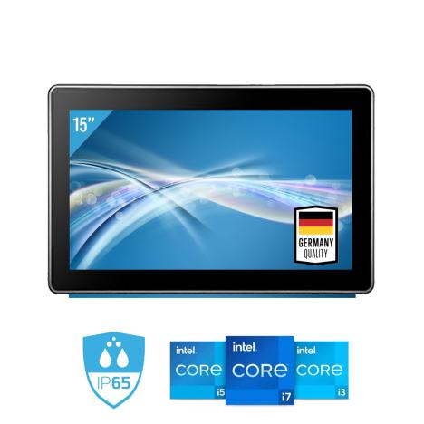 Panel PC 15,6" 16:9 Intel Core I3,I5 ou I7 de 12eme GEN, IP65 VESA et encastrable
