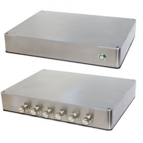 PC Fanless stainless IP65 6 wires Wide temp CPU Intel® E3825 1.46Ghz 12V DC