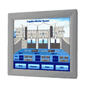 Moniteur ou écran industriel tactile, 17" SXGA Ind. Monitor w/Resistive TS (RS232&USB)