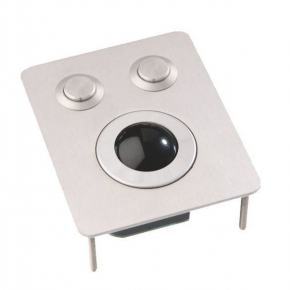 Trackball industrielle montage en panneau 25mm de diamètre Trackball couleur noire Etanchéité: IP65