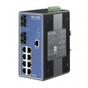 Switch industriel, 8+2 100FX Port S.M. Managed Switch(Wide Temp.)
