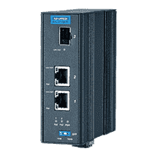 Switch industriel PoE+ Gigabit et convertisseur SFP avec x2 PoE 30W