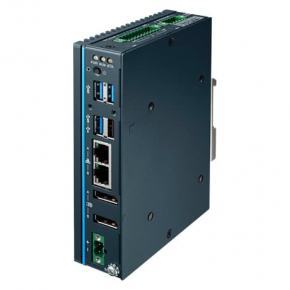 DIN-Rail Controller with Intel® Atom® E3940 CPU, 2 x LAN, 2 x COM, 3 x USB 3.0, 1 x USB 2.0, 2 x DP 1.2, 8 x DI, 8 x DO, 1 x M.2, 1 x mPCIe, TPM 2.0