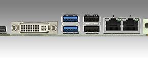Carte mère industrielle, miniITX SOC 412HC DP/LVDS/DVI-I/eDP/mPCIe/2Gb