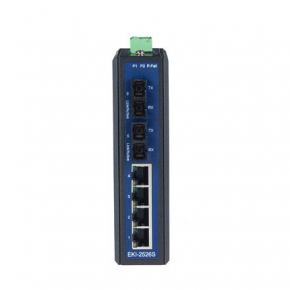 Switch industriel, 4+2 100FX Port S.M. Unmanaged Ethernet Switch