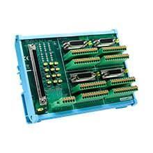 4-Axis 100-pin SCSI DIN-rail motion wiring board