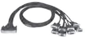 Câble, 1m DB-78 male vers 8x DB-9 male