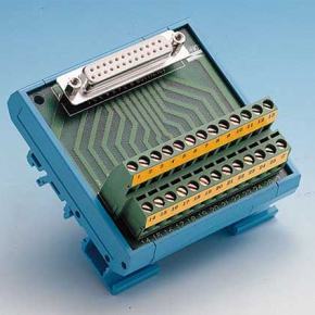 Bornier ADAM pour carte d'acquisition de données, DB-25 Wiring Terminal, DIN-rail Mount
