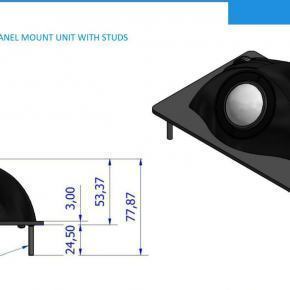 Trackball montage en panneau avec goujons