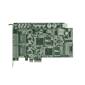 Carte ethernet Gigabit pour application de vision, 4-port intelligent GigE Vision frame grabber