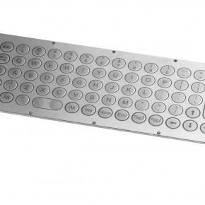 68 key stainless steel keyboard, round ø17 keys, rear mounting
