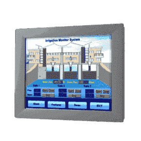 Moniteur ou écran industriel tactile, 12" XGA Ind. Monitor w/Resistive TS (RS232&USB)