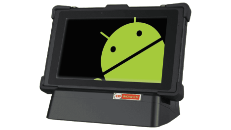 Tablette durcie 8" IP 65 avec Android 9 , batterie échangeable et ARM Cortex