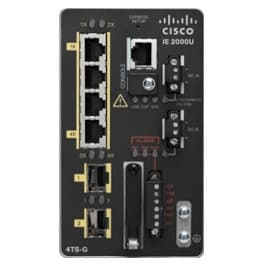 6 Port CRugged Managed Switch with 4x fast Ethernet ports and 2x Gigabit fibre SFP ports -40°C +75°C