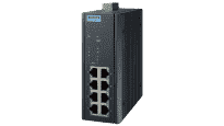 Switch ethernet PoE industriel Gigabit non managé x8 ports RJ45 GbE