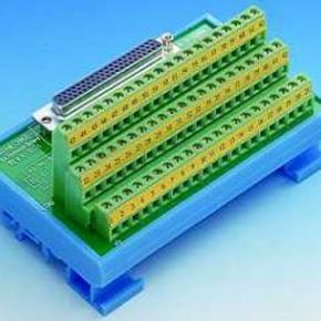 Bornier ADAM pour carte d'acquisition de données, DB-62 Wiring Terminal, DIN-rail Mount
