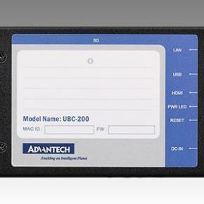 PC Fanless passerelle IOT, UBC-200 Dual Core 1GHz, 1GB DDR3, 0~60 degree